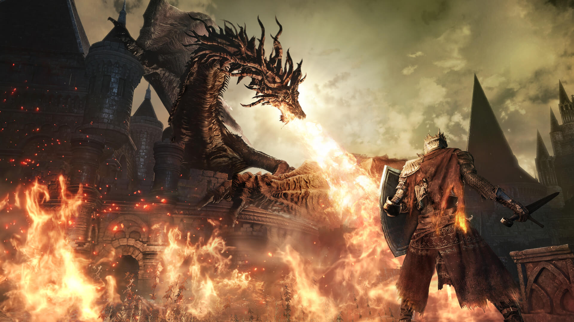 Скриншот Dark Souls — эталон жанра souls-like, мрачное фэнтези